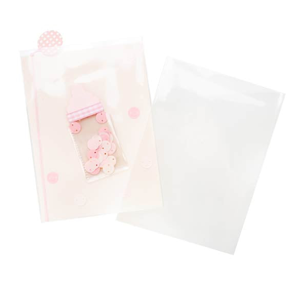 Sacchetto di plastica trasparente 9.5x13.5cm (100 pezzi) [B3X5NF]