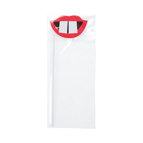 Sacchetto di plastica trasparente 11.3x31.1cm con chiusura adesiva (100 pezzi) [B412]