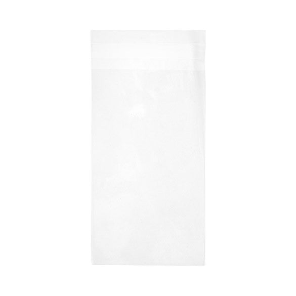 Sacchetto di plastica trasparente 11x19.1cm con chiusura adesiva (100 pezzi) [B47H]