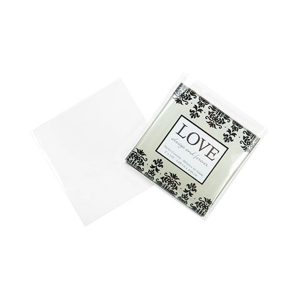 Sacchetto di plastica trasparente 10.2x10.5cm (100 pezzi) [B4X4NF]