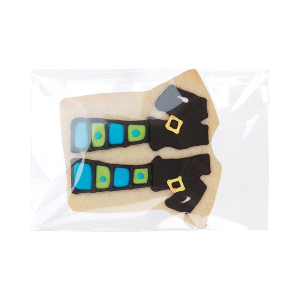 Sacchetto di plastica trasparente 13.1x8.5cm con chiusura adesiva (100 pezzi) [B53]