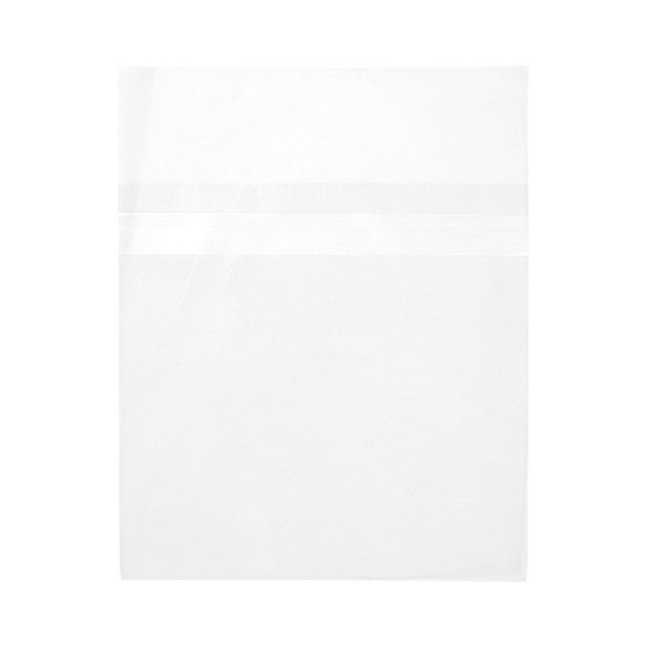 Sacchetto di plastica trasparente 14.5x14.1cm con chiusura adesiva (100 pezzi) [B5X5MPC]
