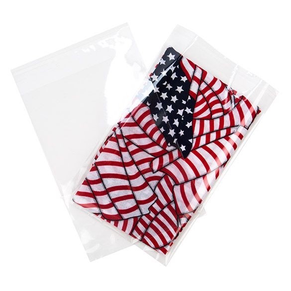 Sacchetto di plastica trasparente 16,8x24,1cm con chiusura adesiva (100 pezzi) [B69M]