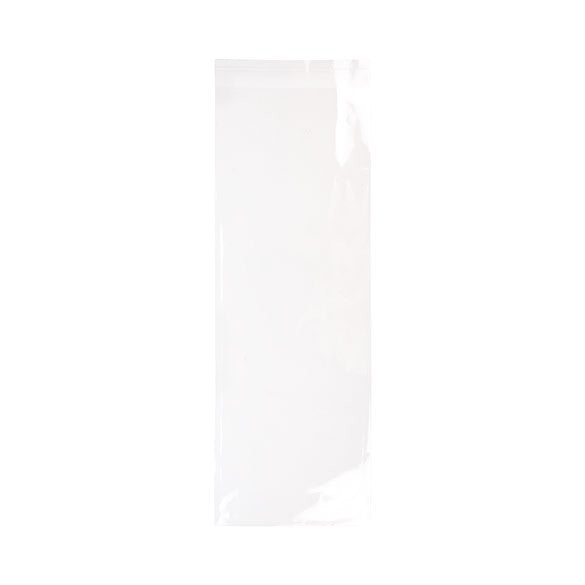 Sacchetto di plastica trasparente 21.4x61.6cm con chiusura adesiva (100 pezzi) [B824]