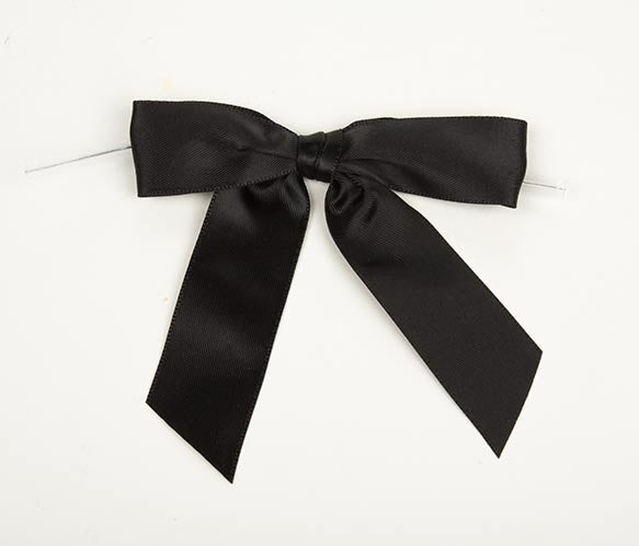 Bows pre-tied Black 2.2cm