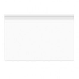 Sacchetto di plastica trasparente gran formato 24.1x16.5cm con chiusura adesiva (100 pezzi) [B9H6H]