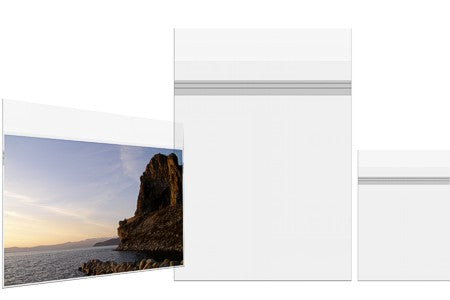 Sacchetto di plastica trasparente gran formato 22x30cm richiudibile con "chiusura di sicurezza" (100 pezzi) [BA4PC]