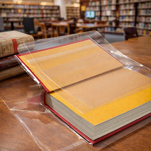Copertina trasparente regolabile per libri 22.2x38.1cm (25 pezzi) [BC83Q]