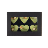 Black Kraft Artisan Candy Box Set, Heart Insert 7x2.1x10.3 cm