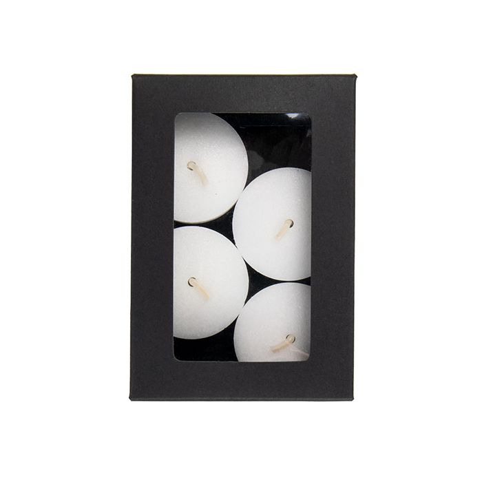 Scatola regalo nera con finestra 7x2.1x10.3 cm (25 pezzi) [WKRGB317]