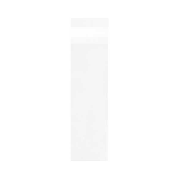 Sacchetto di plastica trasparente 5,5x18cm richiudibile (100 pezzi) [BM4]