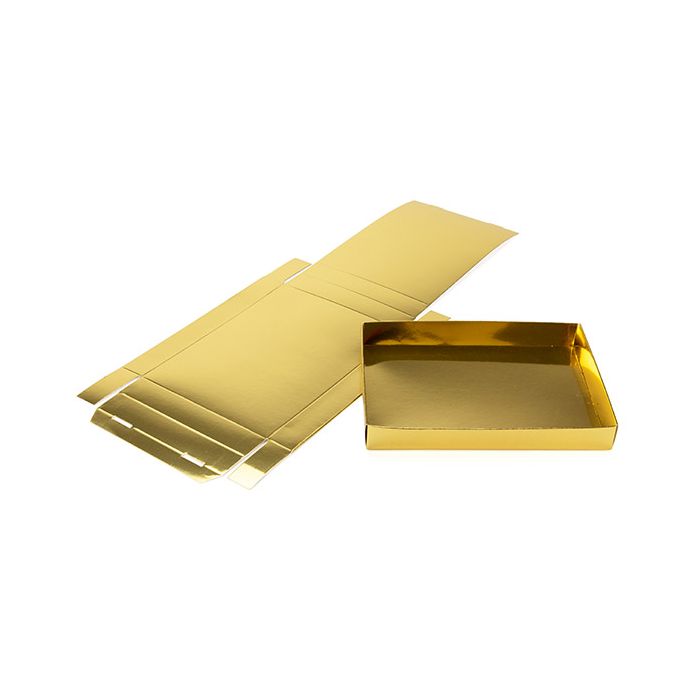 Fondo scatola oro brillante 13,7x2,5x19,1cm (25 pezzi) [SG15]