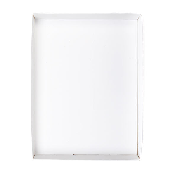 Scatoline in carta kraft Bianco 11.4x1.6x15.2cm (25 pezzi) [WH3]