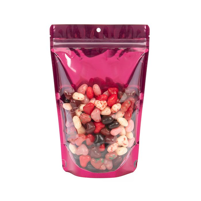 Bright Fuchsia Stand Up Pouch with Hang Hole