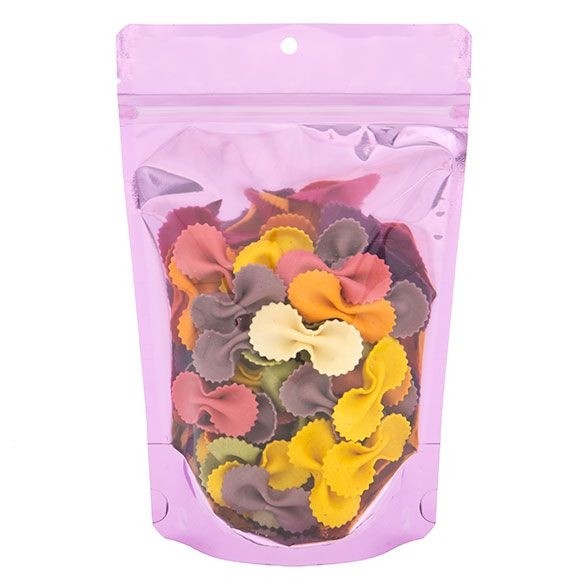 Buste doypack trasparenti/rosa 13x7.9x20.6cm | 113 grammi (100 pezzi) [ZBGB3PK]