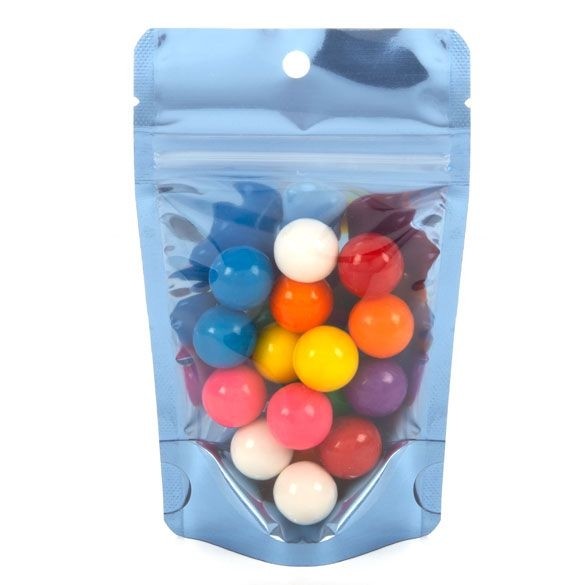 Buste doypack trasparenti/blu 10.2x6x15.2cm | 57 grammi (100 pezzi) [ZBGB2BL]