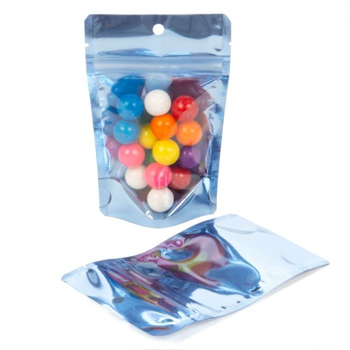 Stand Up Pouches Transparent/Blue 7.9x5.1x13cm | 28 grams