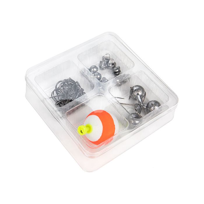 Scatola di caramelle - 4 scomparti 10,3 x 2,5 x 10,3 cm (25 Pezzi) [CTBS22]