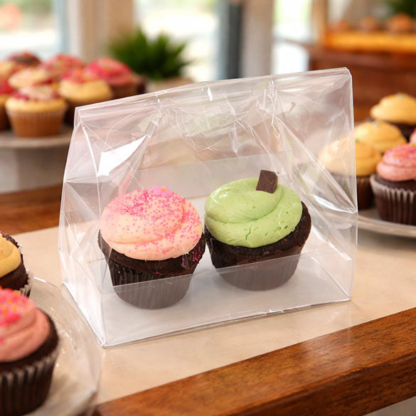 Sacchetti per 2 cupcake 17,5x10x22,5 cm [CBG2]