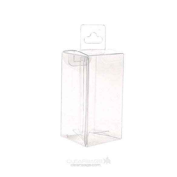 Scatole trasparenti 4.3x4.3x8.6cm (con foro per appendere nel mezzo) (25 pezzi) [CHFB323]