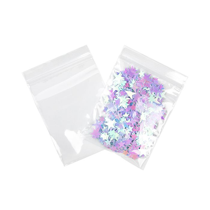 Sacchetto trasparente con chiusura a pressiones 10,2x12,7 cm (100 pz) [CEZC45]