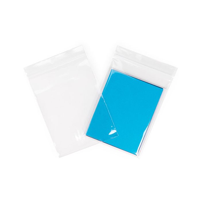 Sacchetto trasparente con chiusura a pressione 12,7x17,8 cm PE 50 Microns (100 pezzi) [CEZC57]