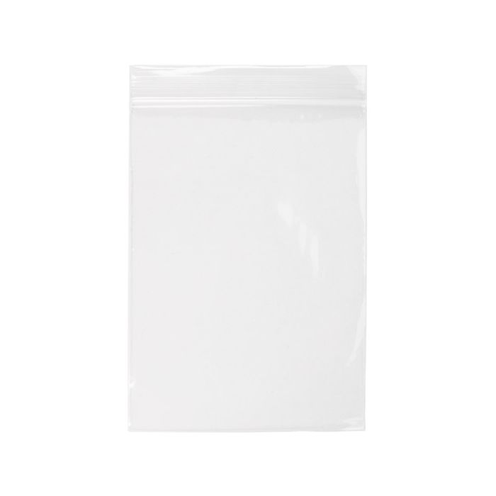 Sacchetto trasparente con chiusura a pressione 12,7x17,8 cm PE 50 Microns (100 pezzi) [CEZC57]