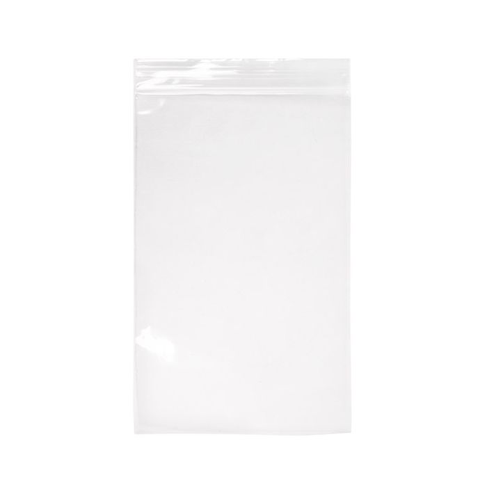 Sacchetto trasparente con chiusura a pressione 12,7x20,3 cm PE 50 Microns (100 pezzi) [CEZC58]