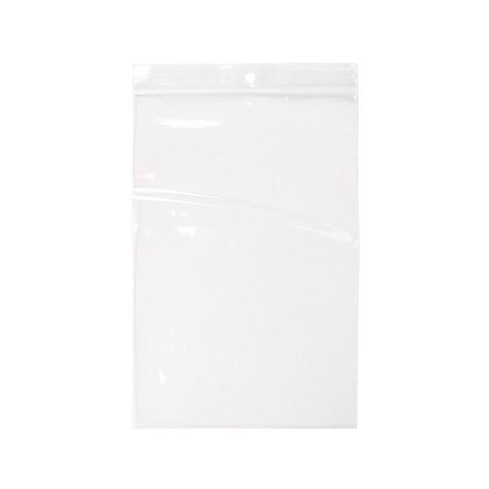 Sacchetto trasparente con chiusura a pressione e foro di aerazione 15,2x22,9 cm (100 pezzi) [CEZR69V]