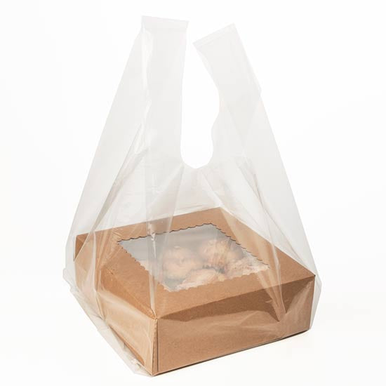 Buste shopper trasparenti 32.1x25.4x68.6cm (100 pezzi) [CHB6]