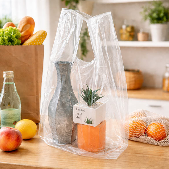 Buste shopper trasparenti 36.9x26.7x76.2cm (100 pezzi) [CHB2]