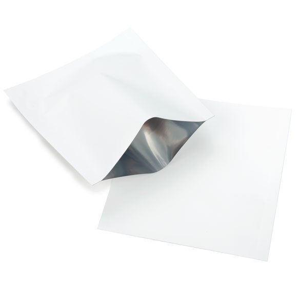 Sacchetto di plastica bianco 9x9.5cm a prova di bambino sigillabile a caldo (100 pezzi) [CRB2W]