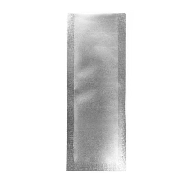 Sacchetto di plastica argento opaco 3,8x10,2cm a prova di bambino sigillabile a caldo (100 pezzi) [CRB4S]