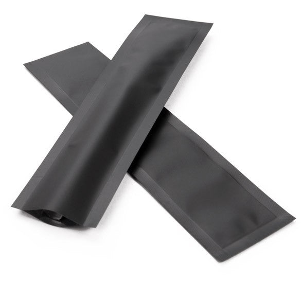 Sacchetto di plastica nero opaco 3,8x15,2cm a prova di bambino sigillabile a caldo (100 pezzi) [CRB6B]