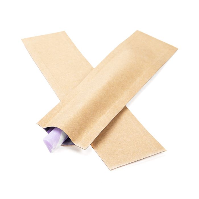 Sacchetto kraft monouso a prova di bambino 4 x 15 cm (100 pezzi) [CRB6K]