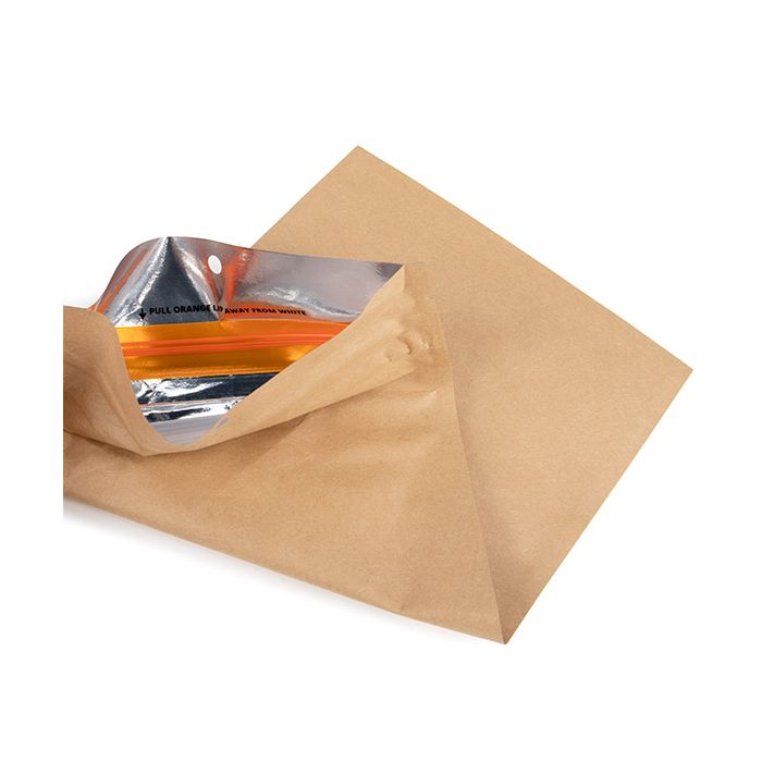 Sacchetto kraft prova di bambino con cerniera resistente ai bambino 12.7x20.8 cm (100 pz) [CRHZB6K]