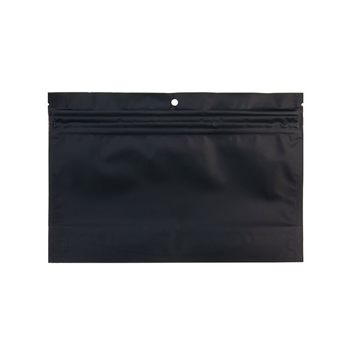 Busta doypack a prova di bambino nero opaco 22,9x6,2x15,2cm (100 pezzi) [CRP96MB]