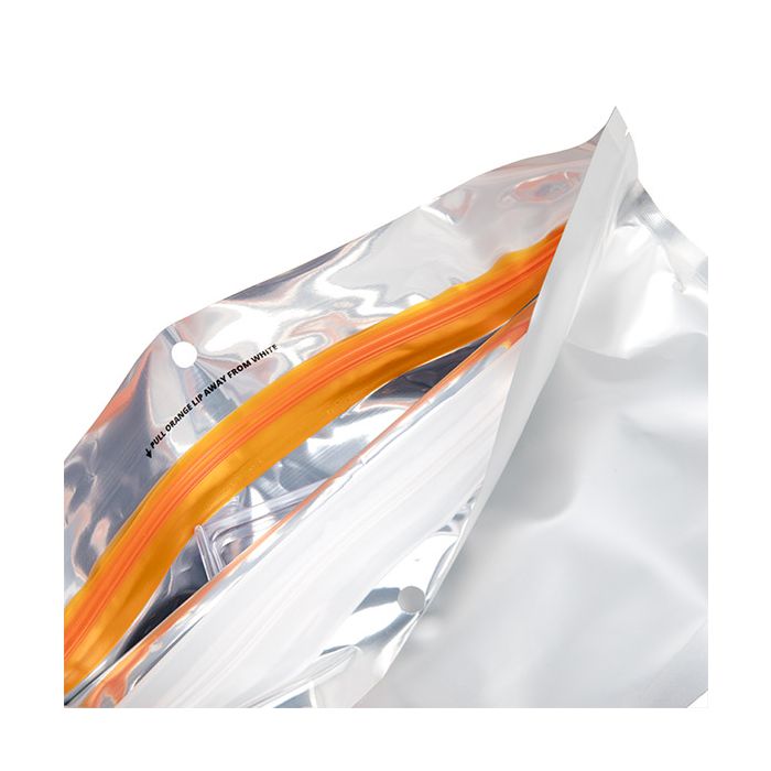 Busta doypack argento opaco a prova di bambino 22,9x6,2x15,2cm (100 pezzi) [CRP96MS]