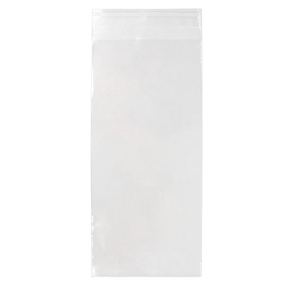 Sacchetto ecologico con soffietto richiudibile 11x24.1cm di qualità premium (100 pezzi) [GC49]