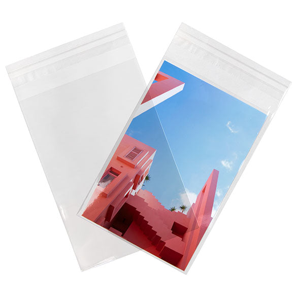 Sacchetto ecologico con soffietto richiudibile 11x15,5 + 4cm (100 pezzi) [GC4X6]