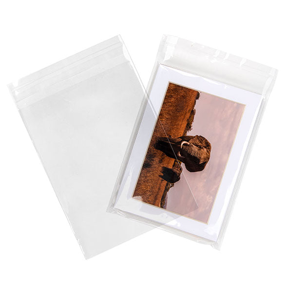 Sacchetto ecologico con soffietto richiudibile 14.4x19.1cm Qualità Premium (100 pezzi) [GC7B1]