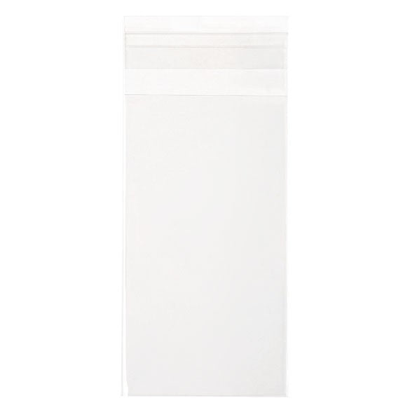 Sacchetto di plastica trasparente 6.4x11.5cm con chiusura adesiva (100 pezzi) [B2H4H]