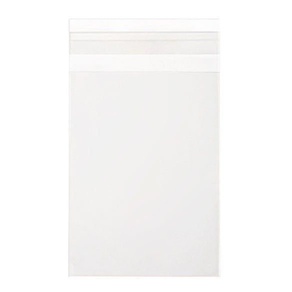 Sacchetto di plastica trasparente 9.5x13+4cm richiudibile (100 pezzi) [B3X5]