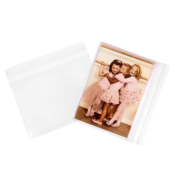 Sacchetto di plastica trasparente 19x13cm con chiusura adesiva (100 pezzi) [B5]