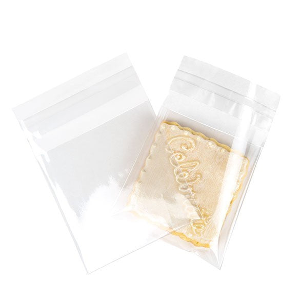 Sacchetto di plastica trasparente 8.3x8.3cm con chiusura adesiva (250 pezzi) [VL33]