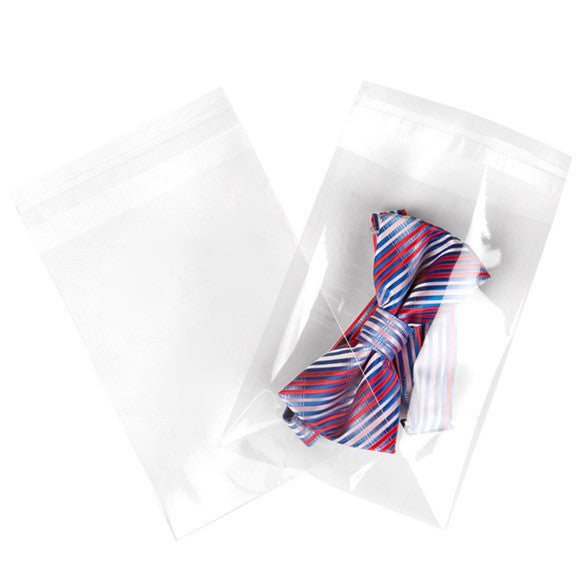 Sacchetto di plastica trasparente 12.5x16.7cm con chiusura adesiva (250 pezzi) [VL65]