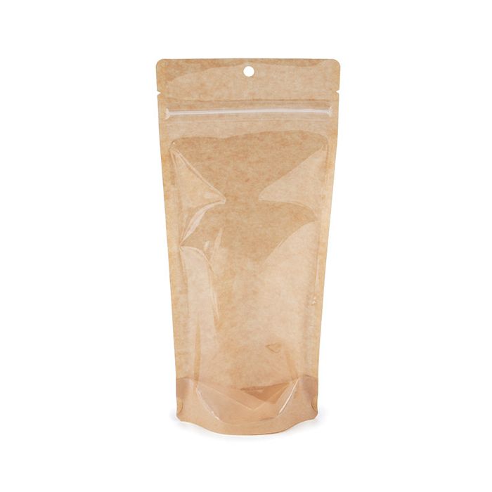 Kraft Buste doypack 10.8x6x23.8 (100 pz) [ZBGKC1N]