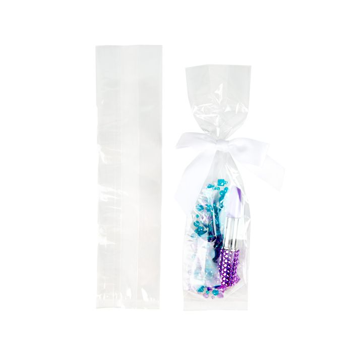 Sacchetto "trasparenza cristallina" 6.4x5.1x24.8cm con soffietto (100 pezzi) [FDAGB10]