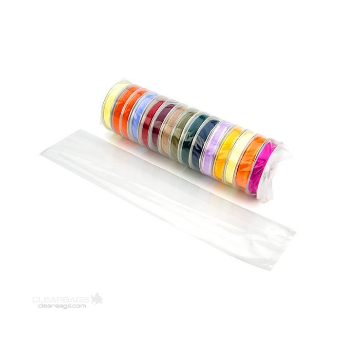 Sacchetto trasparente 10.2x5.4x45.7cm con soffietto (100 pezzi) [GB16]