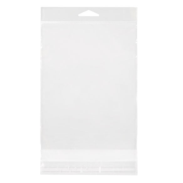 Sacchetti con foro di sospensione 13x17.1cm richiudibili e trasparenti (100 pezzi) [HB6B2]